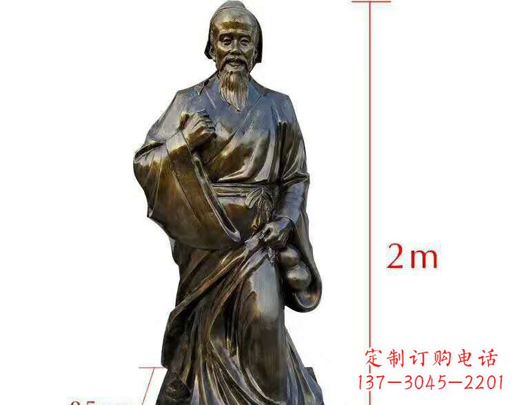 合肥以华佗荣耀传承,新世代领雕塑华佗铜雕