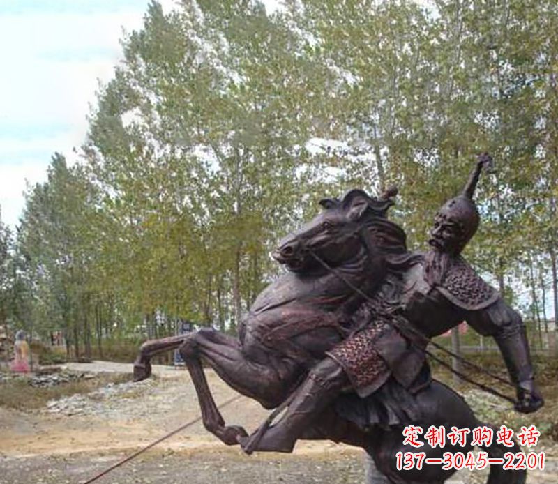 合肥古典风格骑马人物雕塑