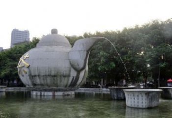 合肥精致雕塑茶壶石雕