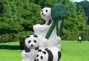 合肥公园大熊猫雕塑