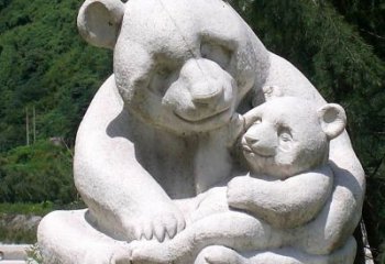 合肥公园装饰熊猫石雕
