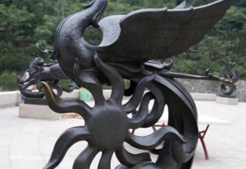合肥天四灵朱雀神鸟雕塑——象征希望的贵族精神