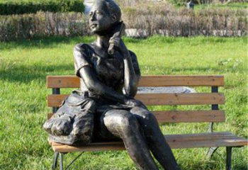 合肥人物座椅雕塑——少女望远