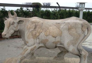 合肥中领雕塑精美绝伦的奶牛石雕