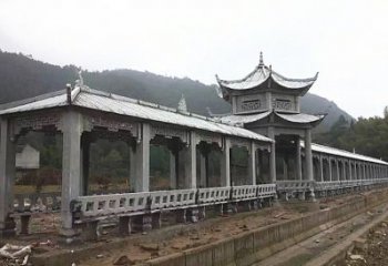 合肥中领雕塑定制精美的公园石雕亭子长廊