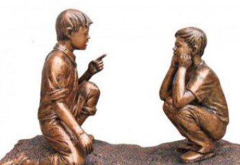 合肥专业定制小品铜雕-尊贵的雕塑男孩