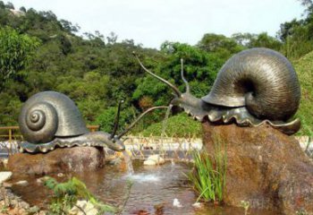 合肥中领雕塑-艺术精美蜗牛铜雕