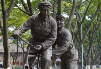 合肥装饰你家园的自行车雕塑