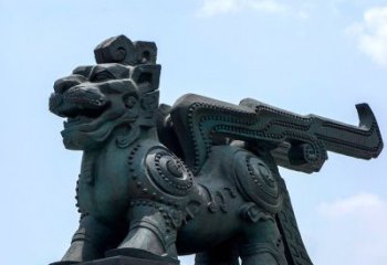 合肥中领雕塑-铜制獬豸雕塑