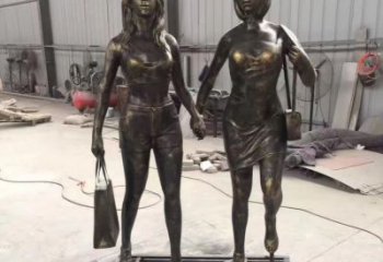 合肥铜雕女人唤醒美好回忆