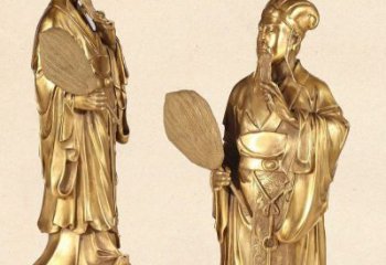 合肥中领雕塑专业铸造诸葛亮铜雕