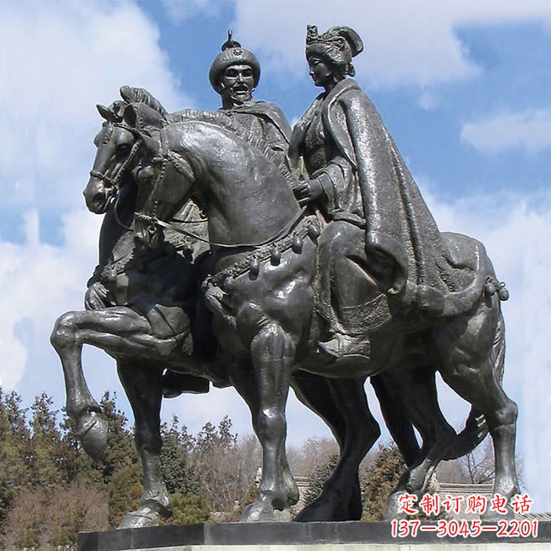 合肥古代风采:王昭君骑马雕塑