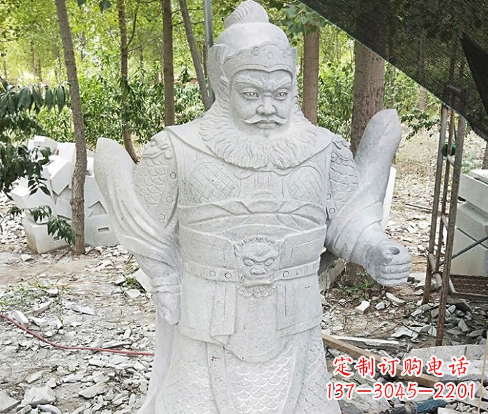 合肥精美古典关公石雕