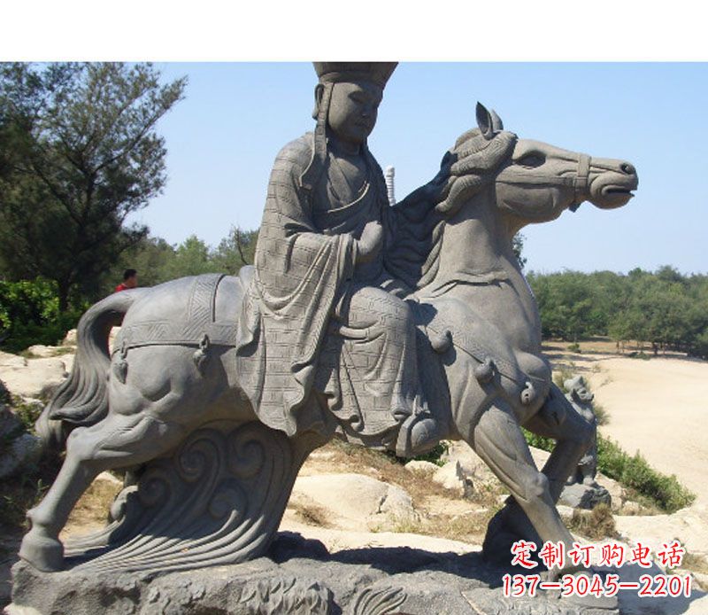 合肥中领雕塑:古代人物唐僧骑马雕塑