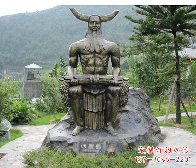 合肥传承古代文明,为家居装饰点缀伏羲铜雕