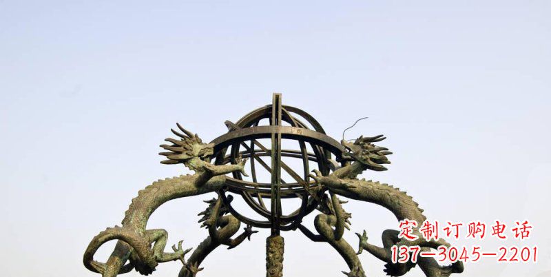 合肥传承中国古代文化,浑天仪铜雕——让精致的往事重现