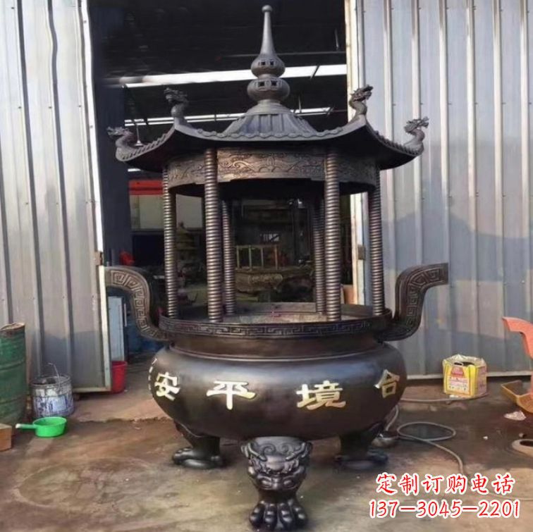 合肥精美古代铜香炉雕塑，成就您的家庭情调