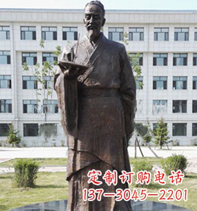 合肥传承古代珍贵文化—祖冲之铜雕塑