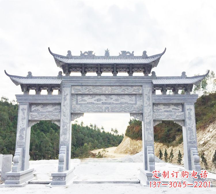 合肥中领雕塑精美牌坊雕塑