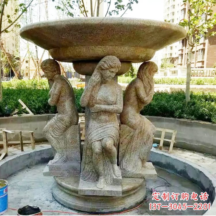 合肥古典石雕喷泉精美雕塑