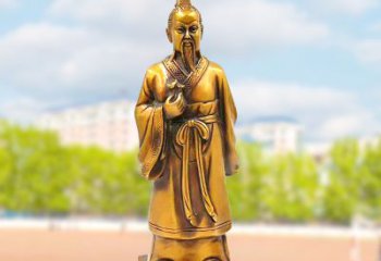 合肥古代神医纯铜扁鹊雕像