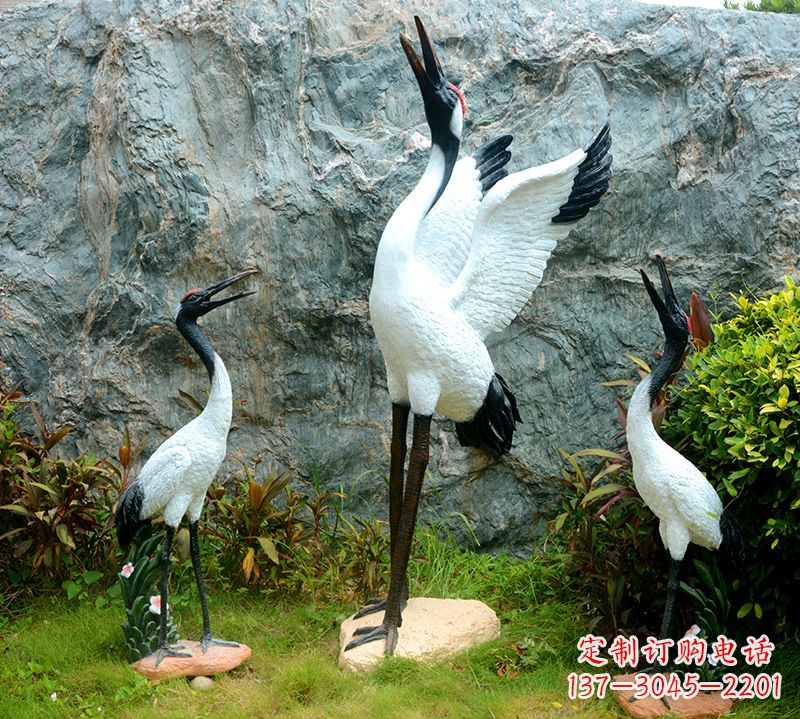 合肥故宫仙鹤雕塑