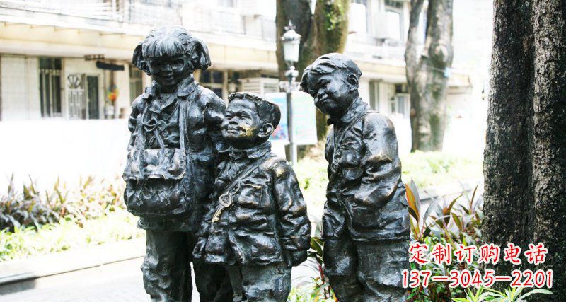 合肥挂钥匙儿童铜雕