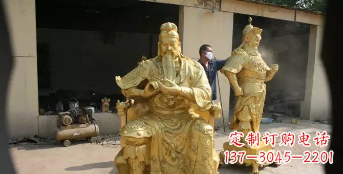 合肥关帝武财神铜雕