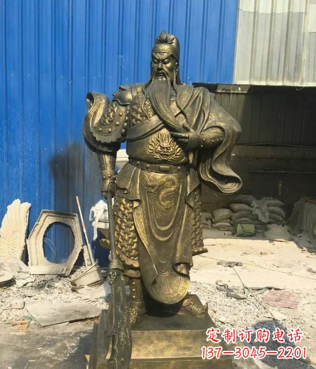 合肥精美雕刻的关公铜雕