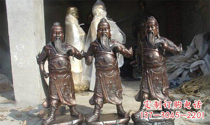 合肥精美绝伦的关公铜雕塑
