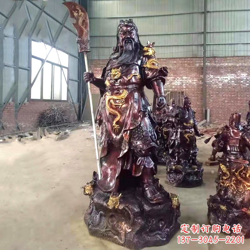 合肥国际级铜雕作品--关公关二爷神像