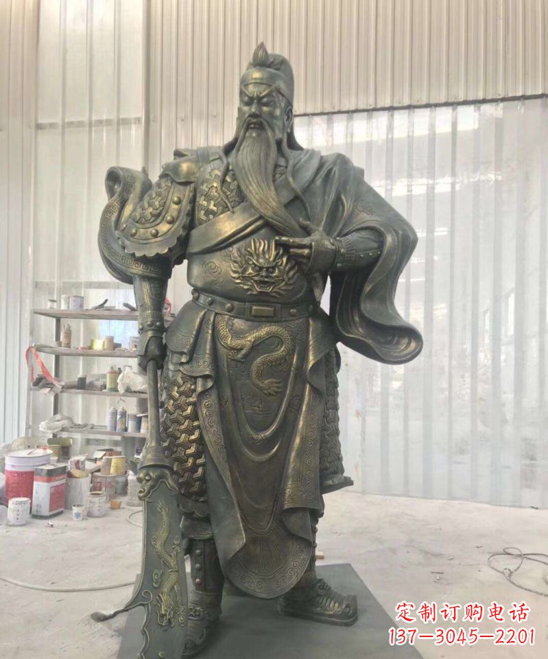 合肥关公铜雕–传承古老的英雄气概