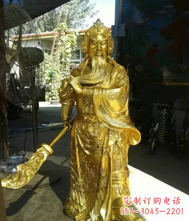 合肥关公提刀武财神铜雕