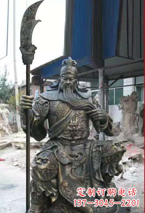 合肥古典风格关公铜雕塑