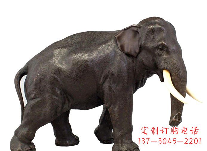 合肥中领雕塑|传递象征意义的铜大象雕塑