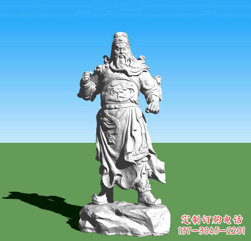 合肥关云长关羽雕塑，让关羽永驻古代