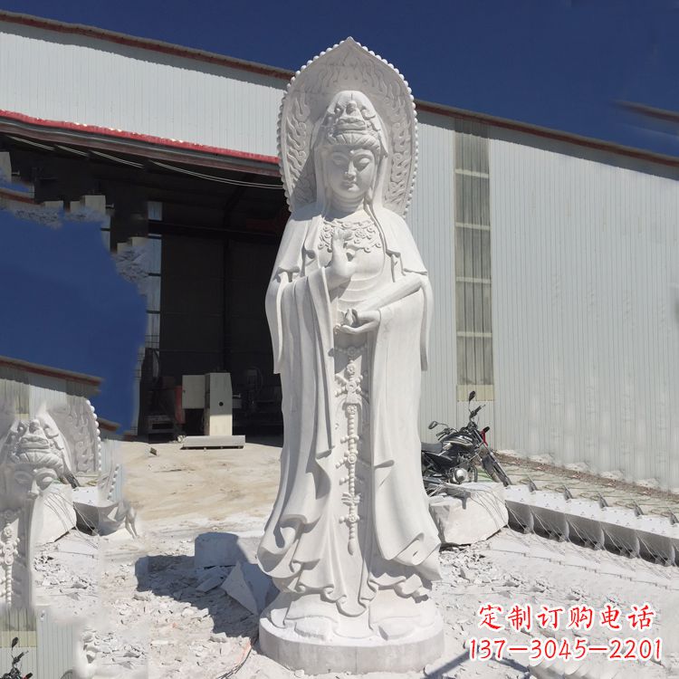 合肥观音大理石雕塑,让你的家居更具仪式感