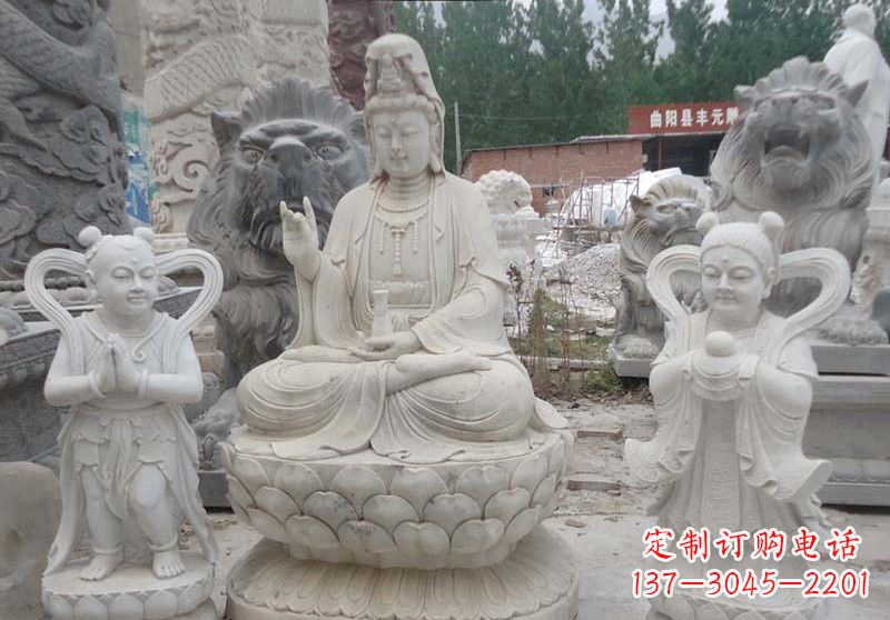 合肥观音菩萨善财童子和龙女雕塑