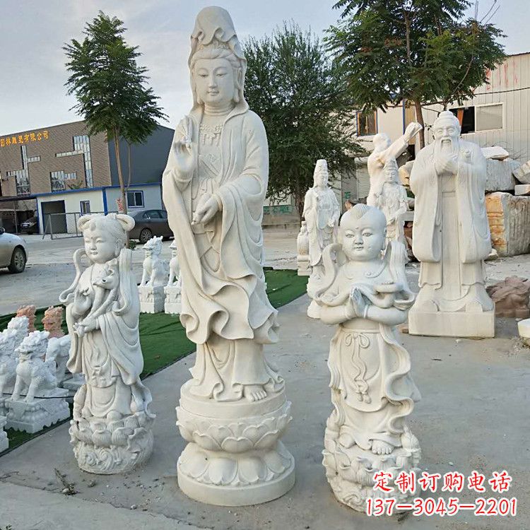 合肥永恒的祝福——观音菩萨送子佛像石雕