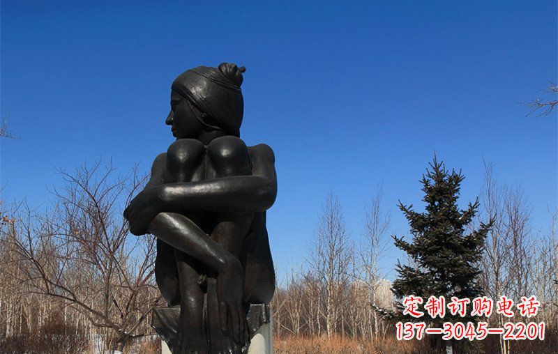 合肥浪漫优雅的女孩铜雕