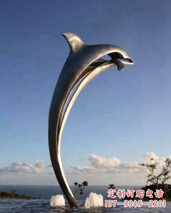 合肥精致雕刻,细腻传递—中领雕塑海豚雕塑