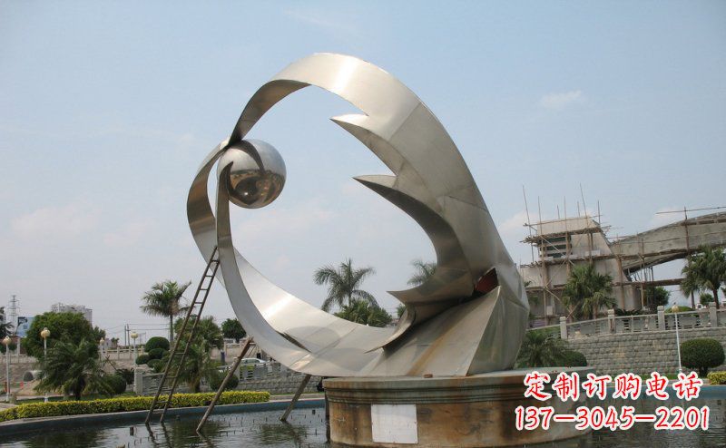 合肥室外不锈钢喷泉雕塑