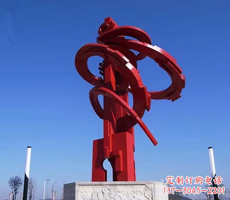 合肥飘带不锈钢抽象雕塑
