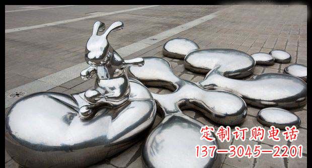 合肥卓越不锈钢兔子雕塑
