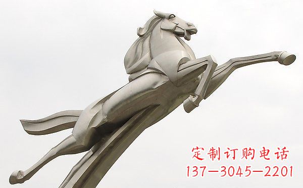 合肥精美不锈钢一马当先雕塑