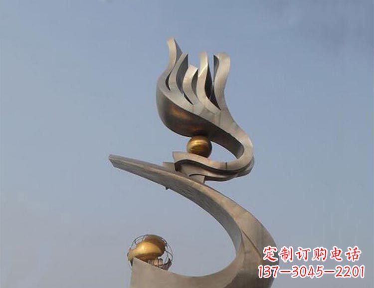 合肥雅致艺术:不锈钢凤凰雕塑