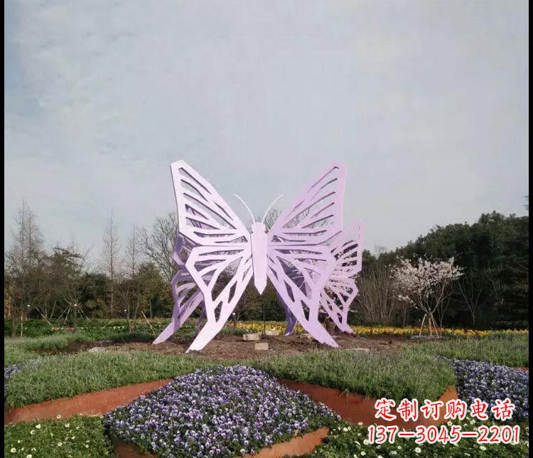 合肥中领雕塑厂家精美不锈钢蝴蝶雕塑