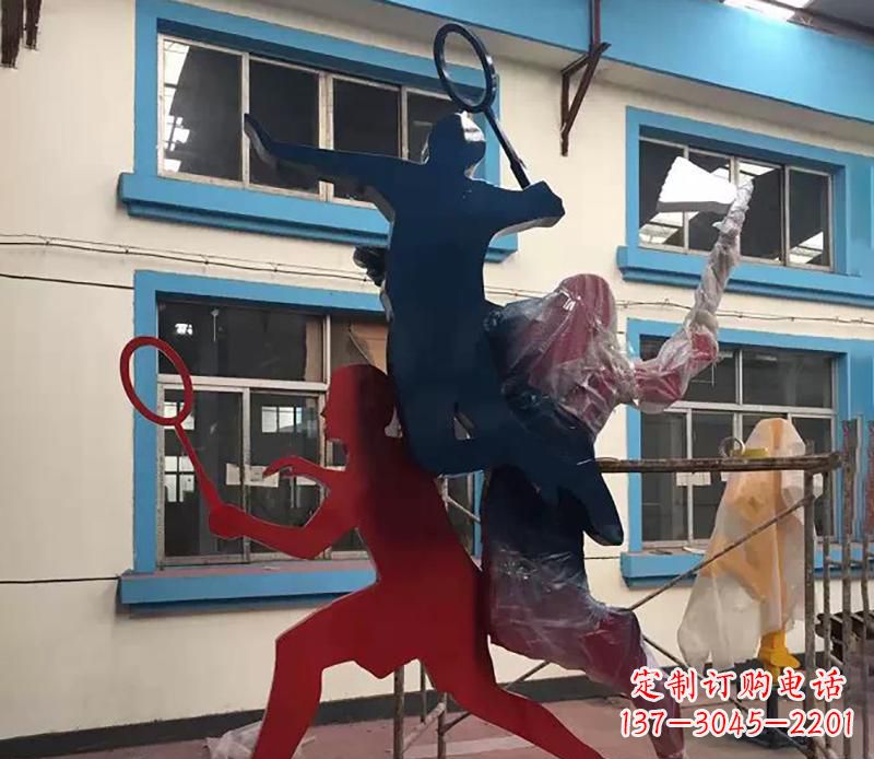 合肥2英寸不锈钢羽毛球雕塑