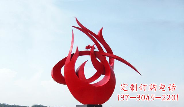 合肥艺术引领,荣耀之羽——中国领雕塑制作不锈钢大型凤凰雕塑