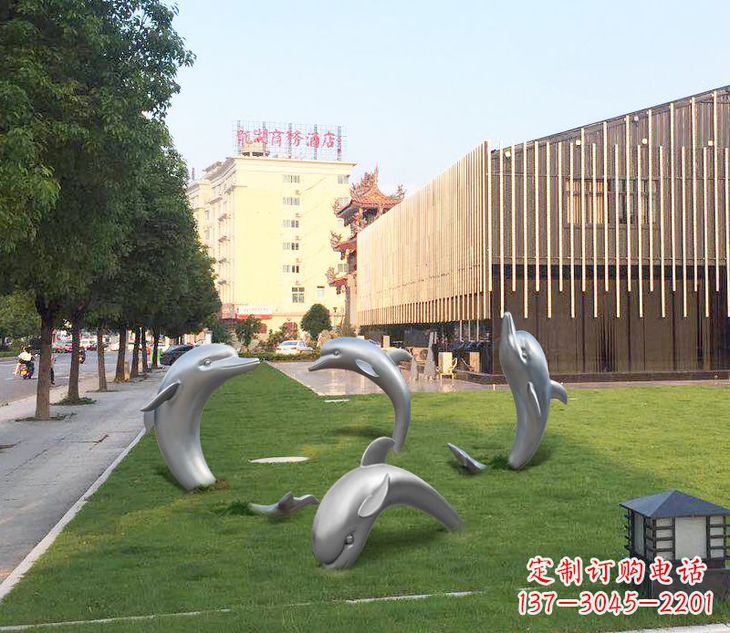 合肥艺术雕塑“海豚”摆件